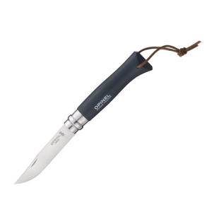 Нож Opinel серии Tradition Trekking №08, клинок 8,5см, нержавеющая сталь, рукоять граб, черный